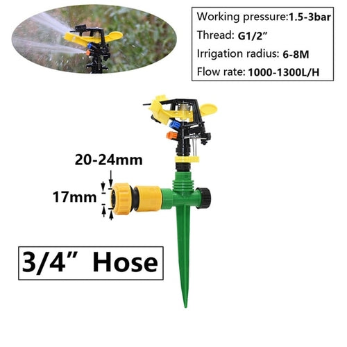 Sprinklers 360 Adjustable Rotating Spray Nozzle | Garden Sprinklers