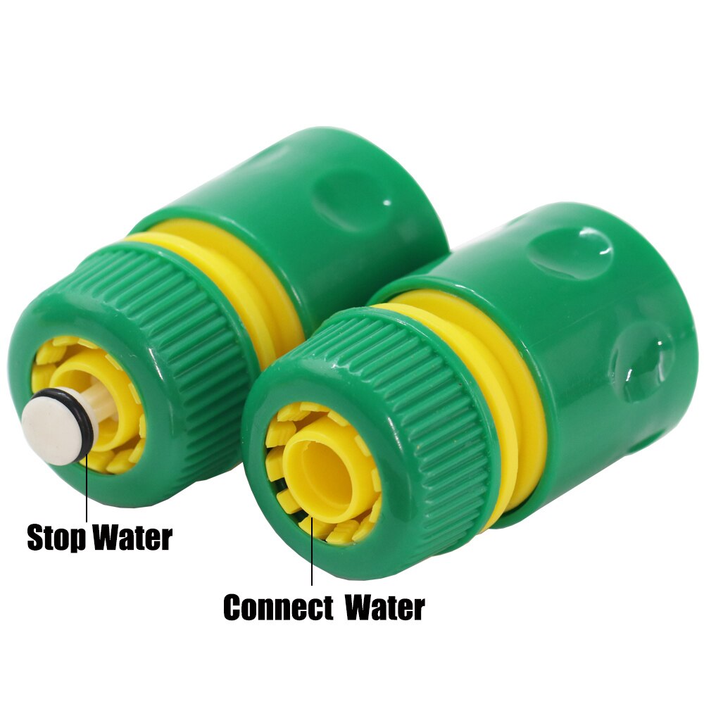 3pcs Green 1/2inch Garden Hose Coupling Adapters Water Tap Quick