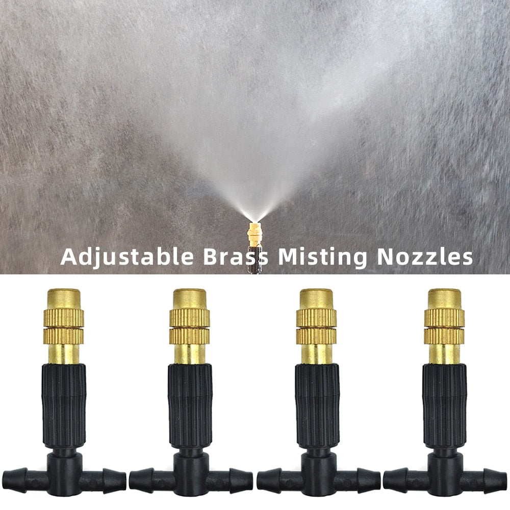 Outdoor Garden Misting Cooling System | Mist Irrigation System