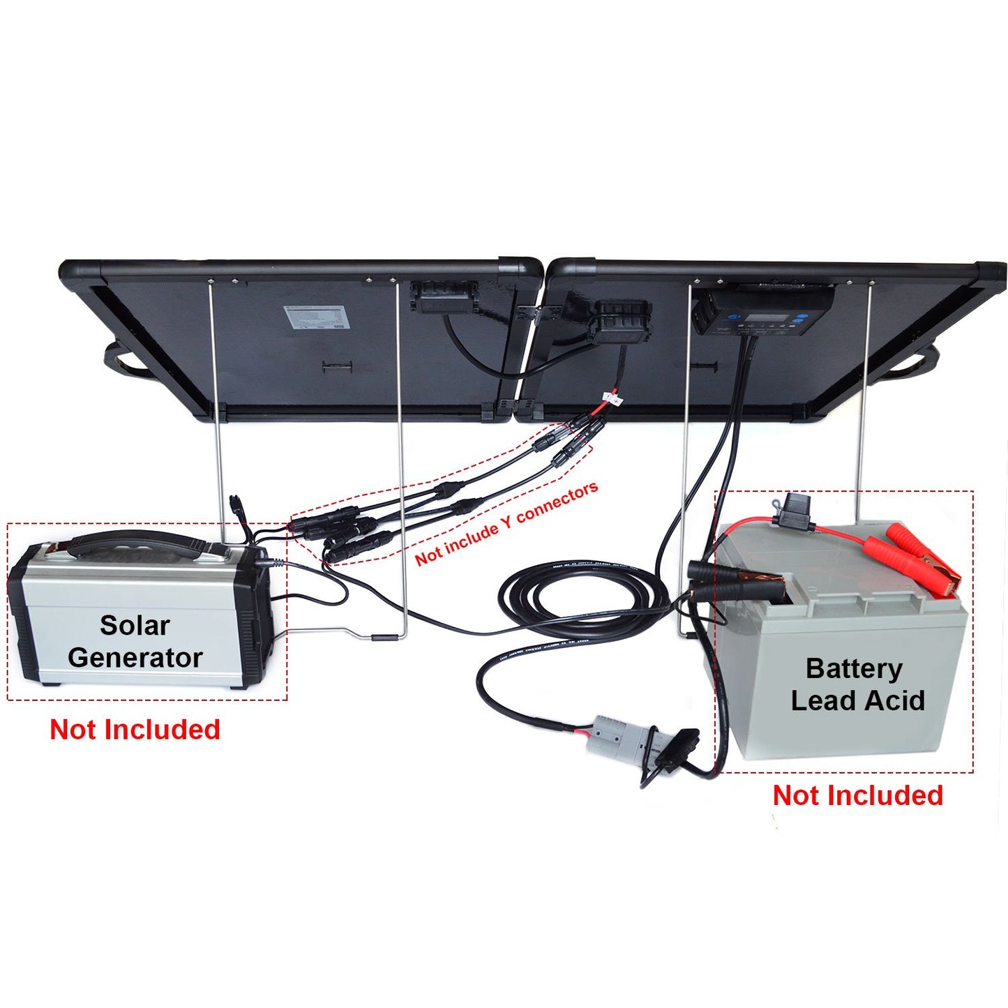 ACOPower Plk 120W Portable Solar Panel Kit, Lightweight Briefcase with