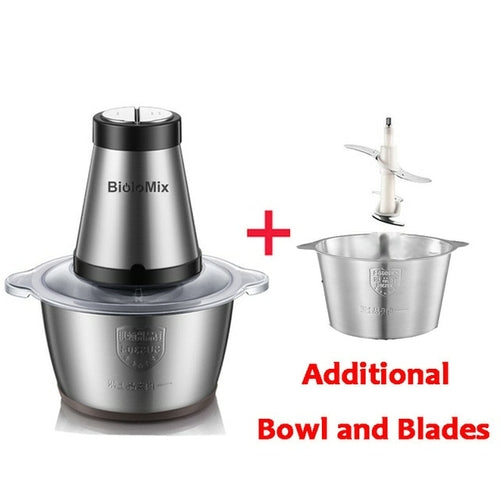 BioloMix 2 Speeds 500W Stainless steel 2L Capacity Electric Chopper