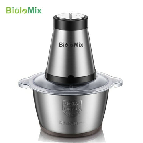 BioloMix 2 Speeds 500W Stainless steel 2L Capacity Electric Chopper