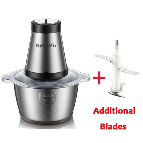 BioloMix 2 Speeds 500W Stainless steel 2L Capacity Electric Chopper