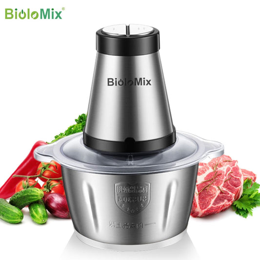 BioloMix 2 Speeds 500W Stainless steel 2L Capacity Electric Chopper