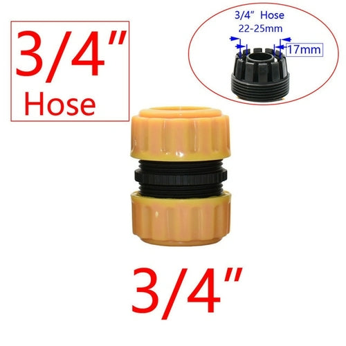 Garden Hose Quick Connector 1/2 3/4 1 Inch Pipe Coupler Stop Water