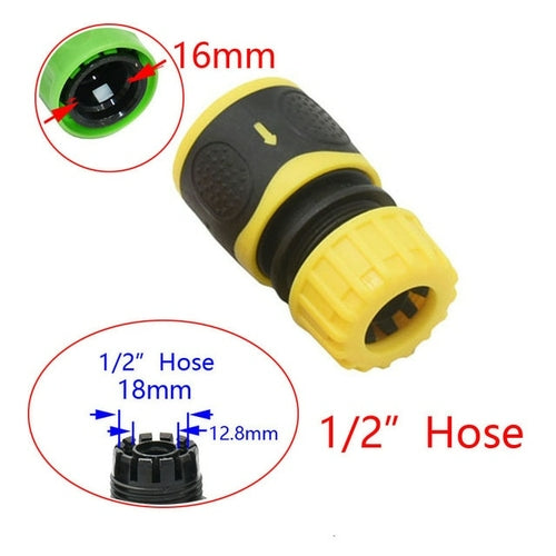 Garden Hose Quick Connector 1/2 3/4 1 Inch Pipe Coupler Stop Water