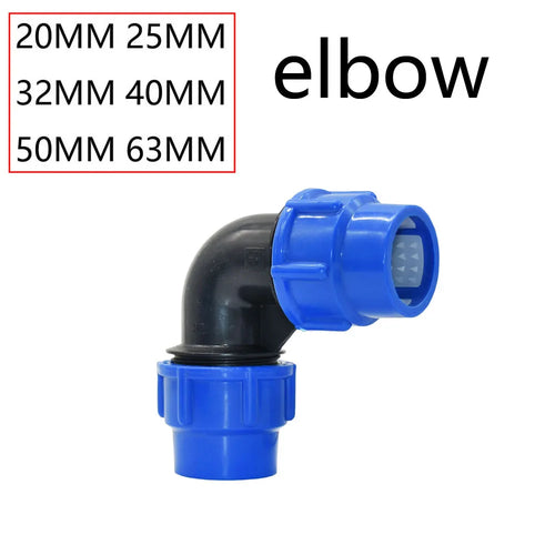 20/25/32/40/50/63mm PVC PE Tube Tap Water Splitter Plastic Quick Valve