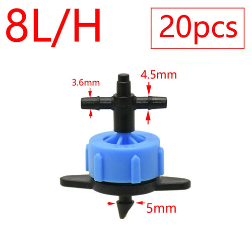 2L 4L 8L Dripper Irrigation 2/4-way Arrow Dropper Connector Cross