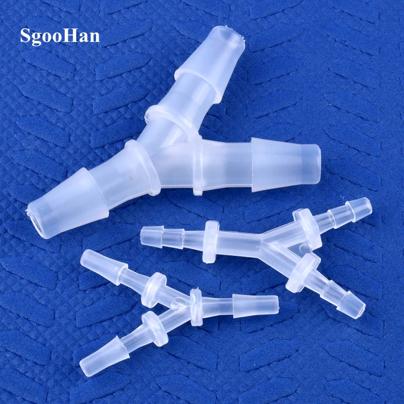 5~200pcs 2.4~12.7mm PP Y-Style Tee Connectors Aquarium Tank Air Pump