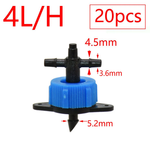 2L 4L 8L Dripper Irrigation 2/4-way Arrow Dropper Connector Cross