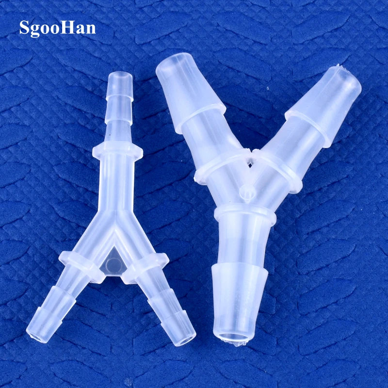 5~200pcs 2.4~12.7mm PP Y-Style Tee Connectors Aquarium Tank Air Pump