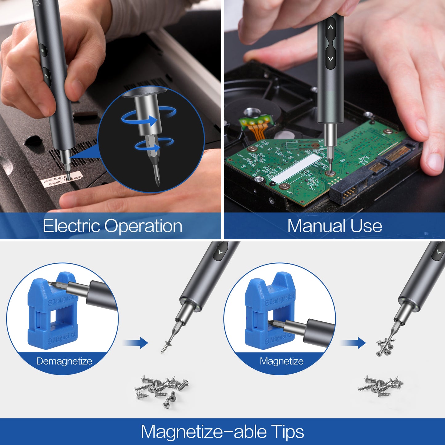 Präzision Elektrische Schraubendreher 24 Pcs S2 Legierung Stahl Bit