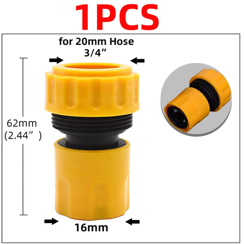 1/2" 3/4'' 1" Garden Car Hose Quick Connectors Repair Damaged Leaky