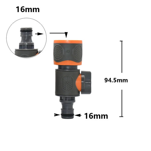 Garden Hose Quick Connector 1/2 3/4 1 Inch Pipe Coupler Stop Water