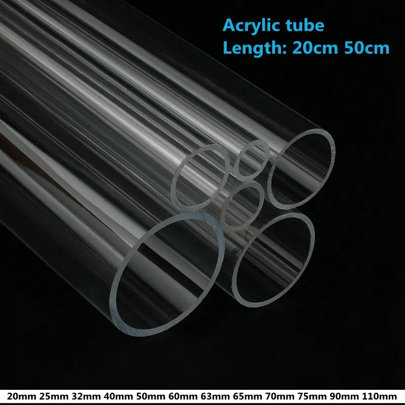 1~2PCS O.D 3mm~110mm High Transparent Acrylic Tube Fish Tank Aquarium