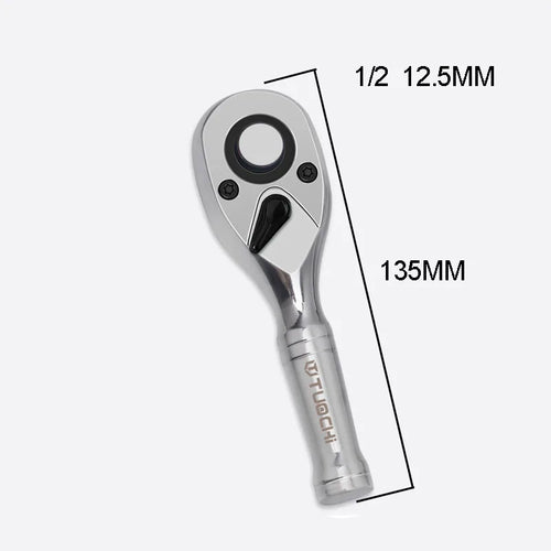 72 Teeth Quick Socket Mini Ratchet Wrench Spanner 1/4 3/8 1/2 Big