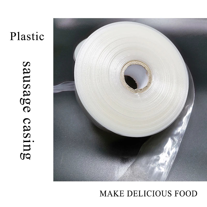 1PC  Food Grade Casings for Sausage Salami Length:50cm Wide50mm Shell