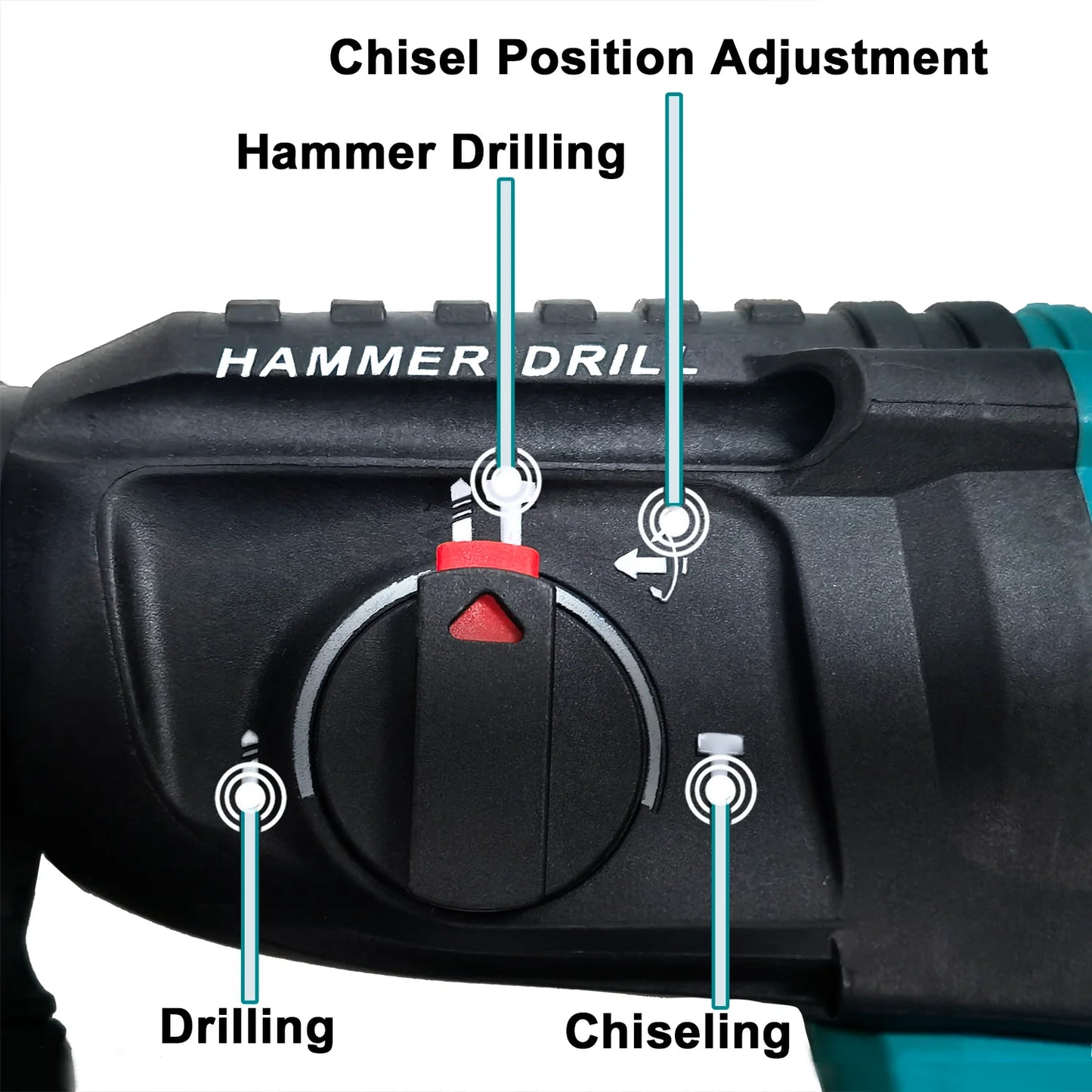 Brushless Cordless Rotary Hammer Drill 18V SDS Plus Hammer Drill 4