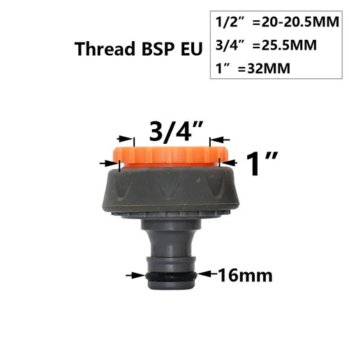 Garden Hose Quick Connector 1/2 3/4 1 Inch Pipe Coupler Stop Water