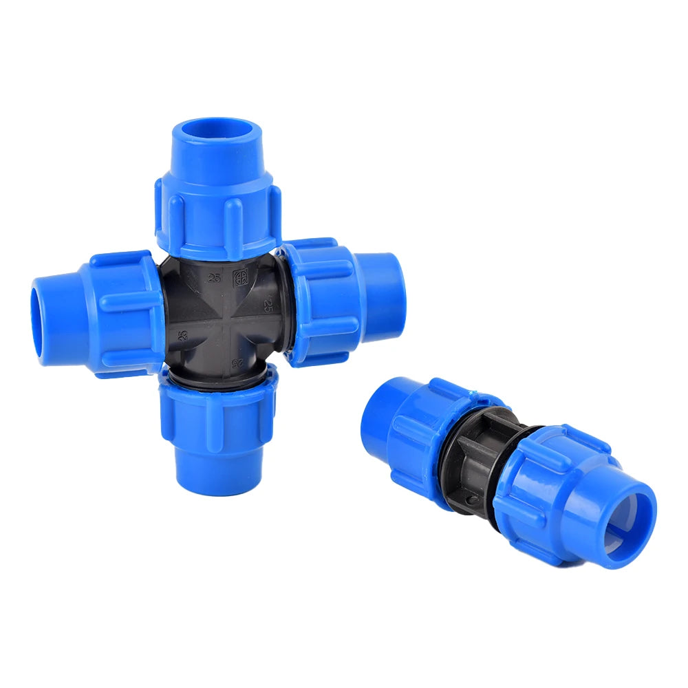 20/25/32/40/50mm PVC PE Tube Tap Water Splitter Plastic Quick Valve