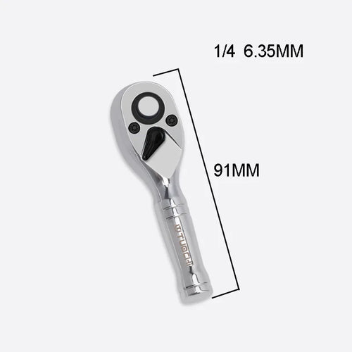 72 Teeth Quick Socket Mini Ratchet Wrench Spanner 1/4 3/8 1/2 Big