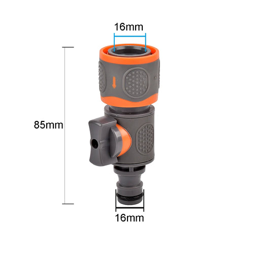 Garden Hose Quick Connector 1/2 3/4 1 Inch Pipe Coupler Stop Water