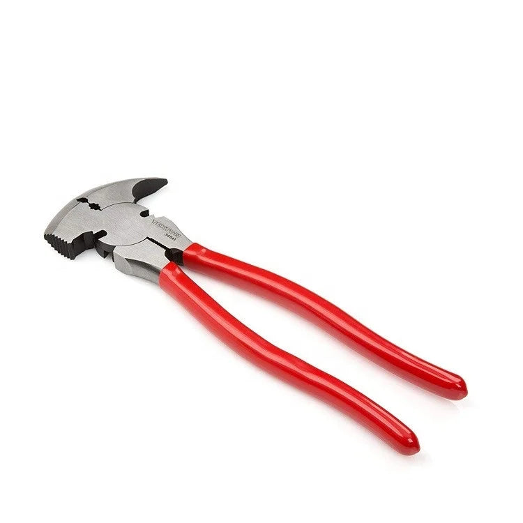 Multifunction Hammer Fence Pliers with Dipped Handle