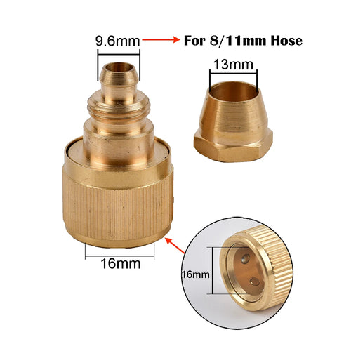 1/2 3/4"  Thread Quick Connector Brass Garden Watering Adapter Drip