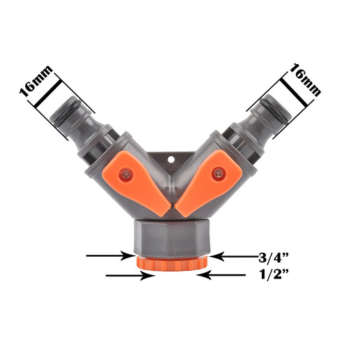 Garden Hose Quick Connector 1/2 3/4 1 Inch Pipe Coupler Stop Water