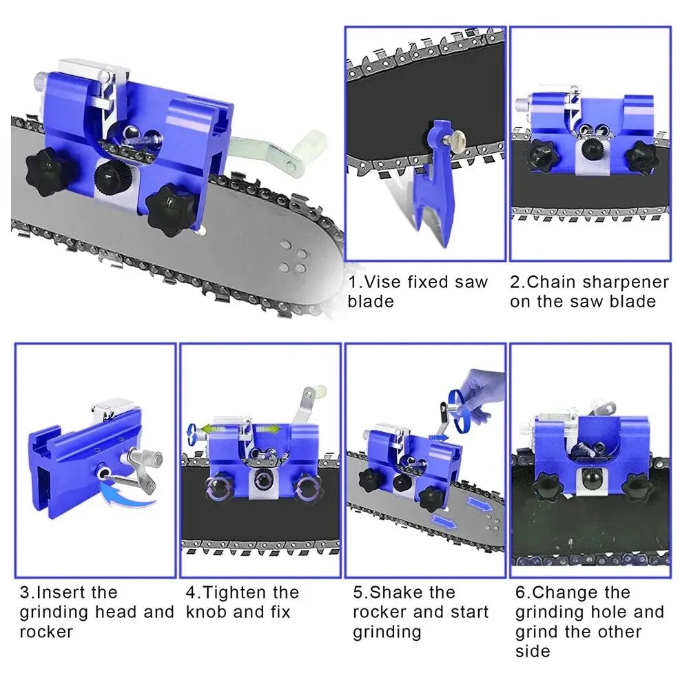 Portable and Easy Electric Chainsaw Chain Sharpening Tool Jig