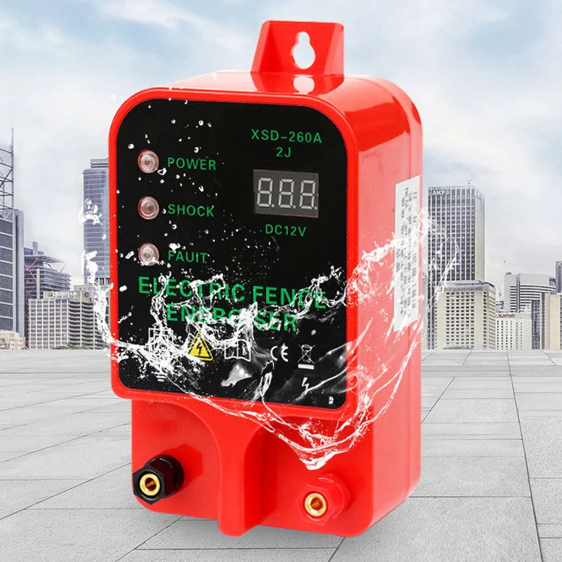 10KM Electric Fence Livestock Tool High Voltage Pulse Controller