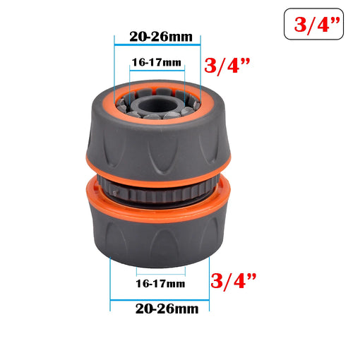 Garden Hose Quick Connector 1/2 3/4 1 Inch Pipe Coupler Stop Water