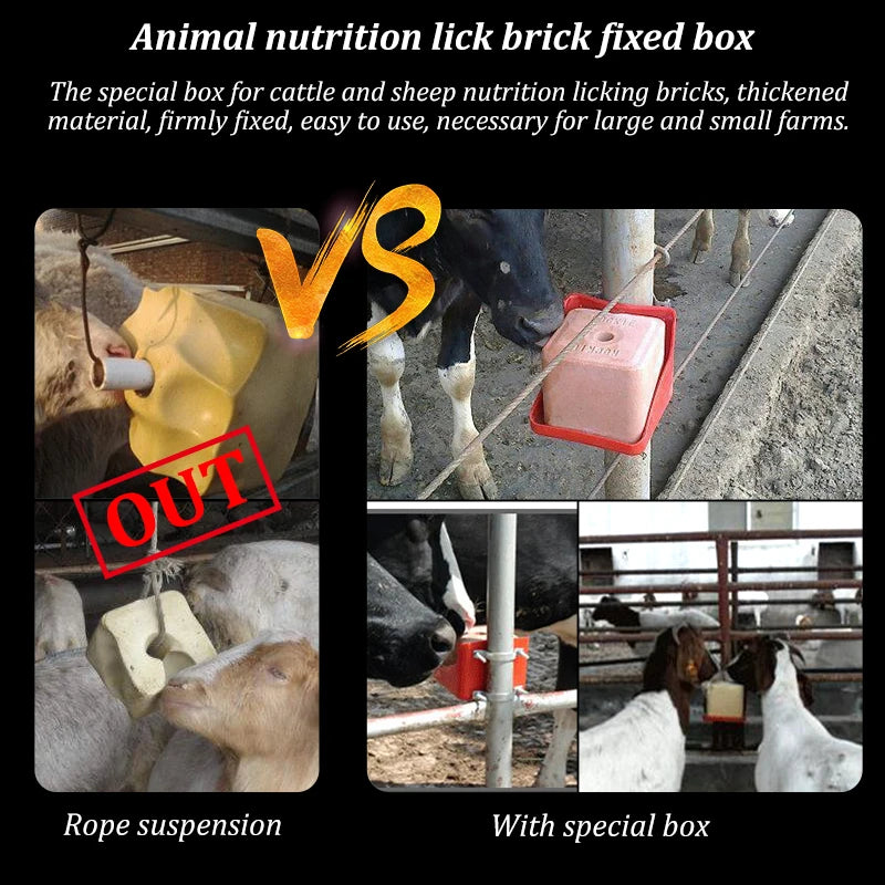 Cattle Sheep Horse Lick Brick Licking Brick Box, Safe and Harmless