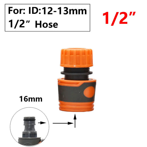 Garden Hose Quick Connector 1/2 3/4 1 Inch Pipe Coupler Stop Water