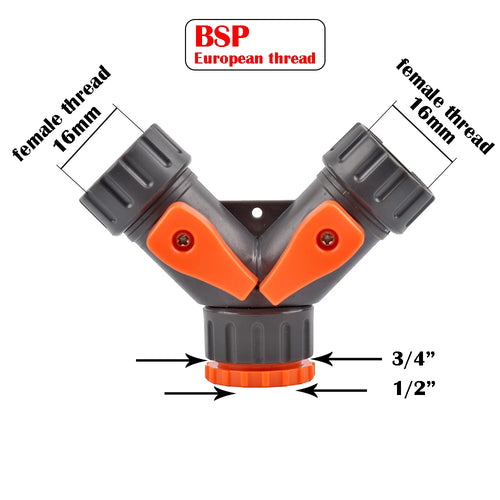 Garden Hose Quick Connector 1/2 3/4 1 Inch Pipe Coupler Stop Water