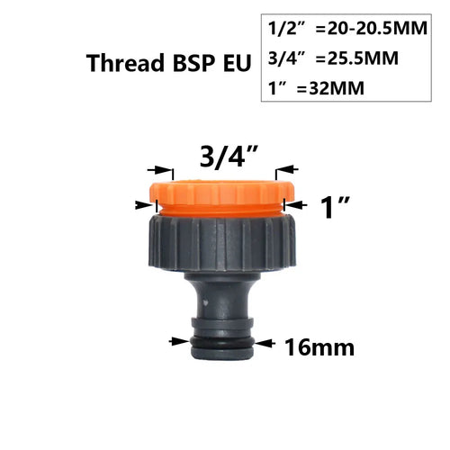 Garden Hose Quick Connector 1/2 3/4 1 Inch Pipe Coupler Stop Water