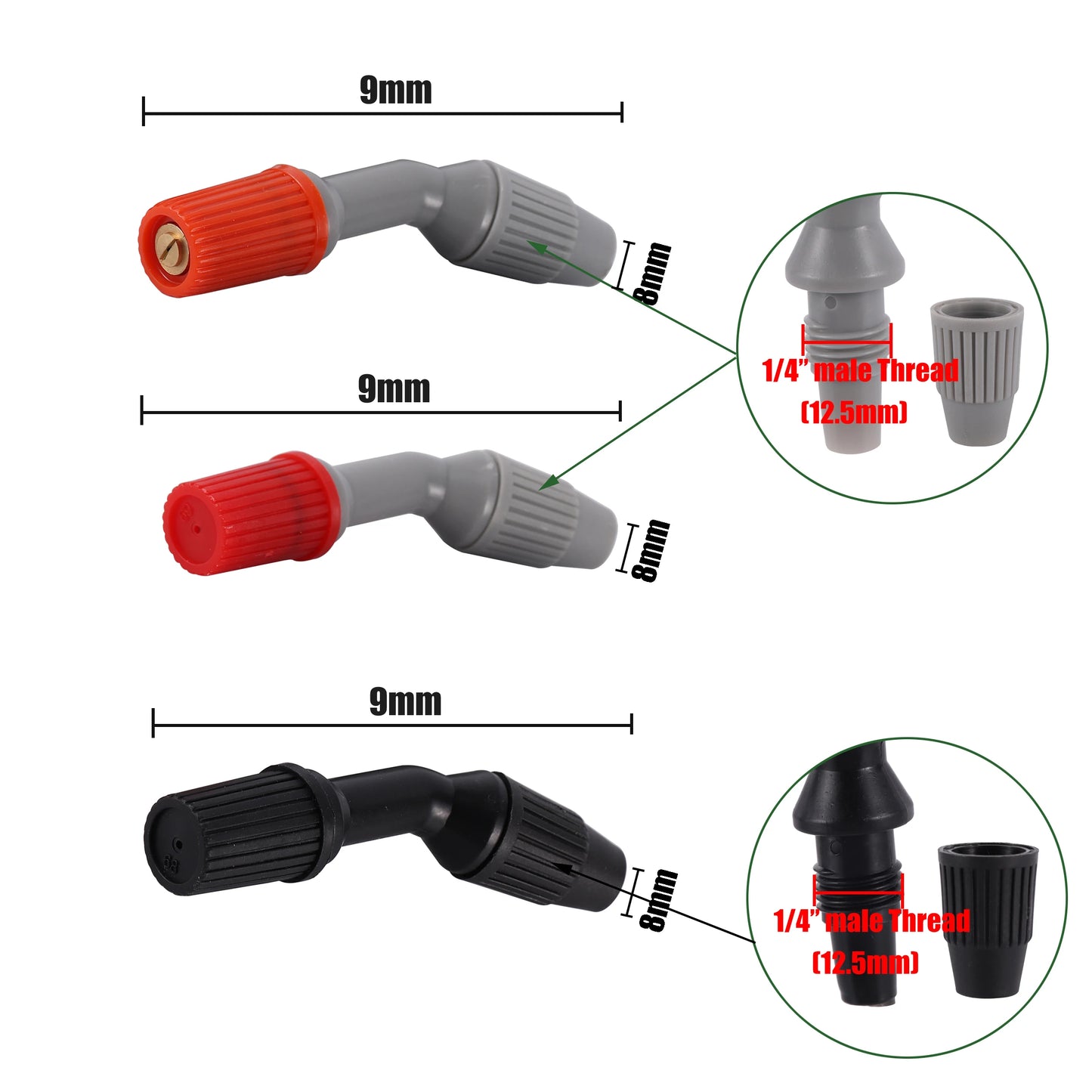 Adjustable Sprayer Nozzle Tip For Replacing Backpack Sprayer Garden