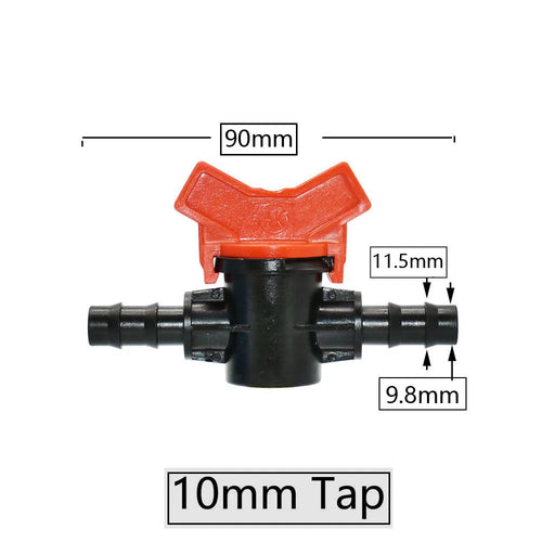 4/8/10/12/16/20/25mm Hose Barbed Mini Valve Garden Tap Barb Connectors