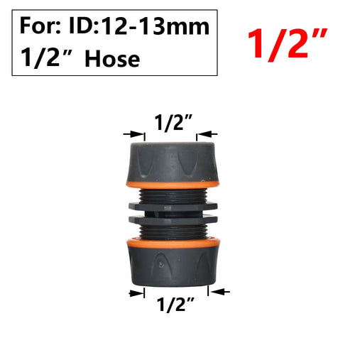 Garden Hose Quick Connector 1/2 3/4 1 Inch Pipe Coupler Stop Water