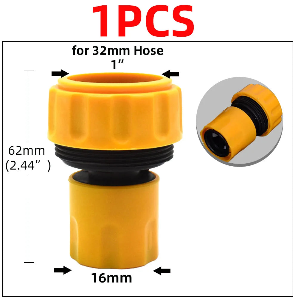 1/2" 3/4'' 1" Garden Car Hose Quick Connectors Repair Damaged Leaky