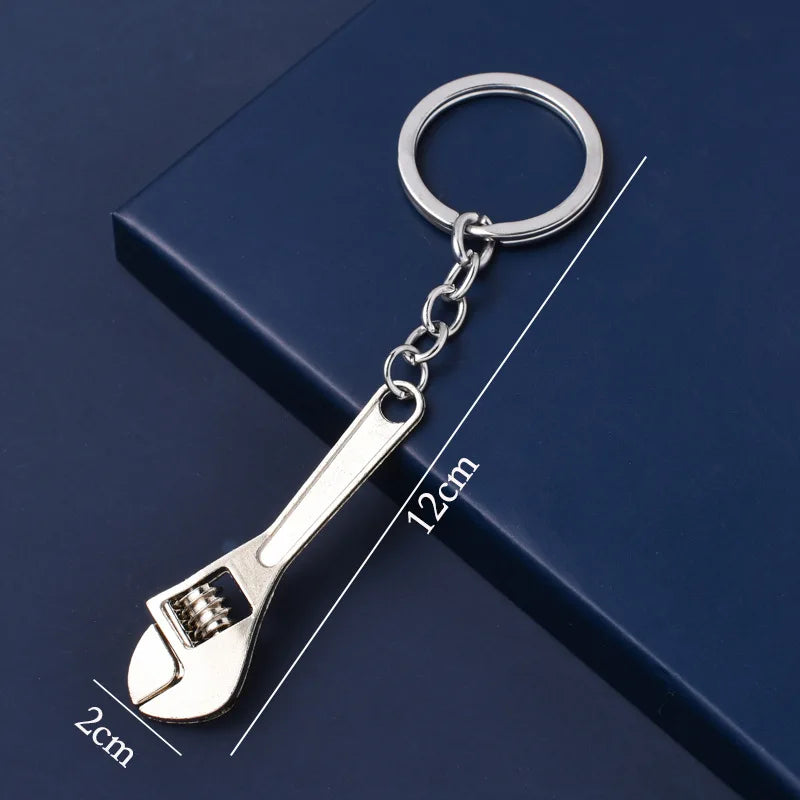 Mini Wrench Keychain Portable Car Metal Adjustable Universal Spanner