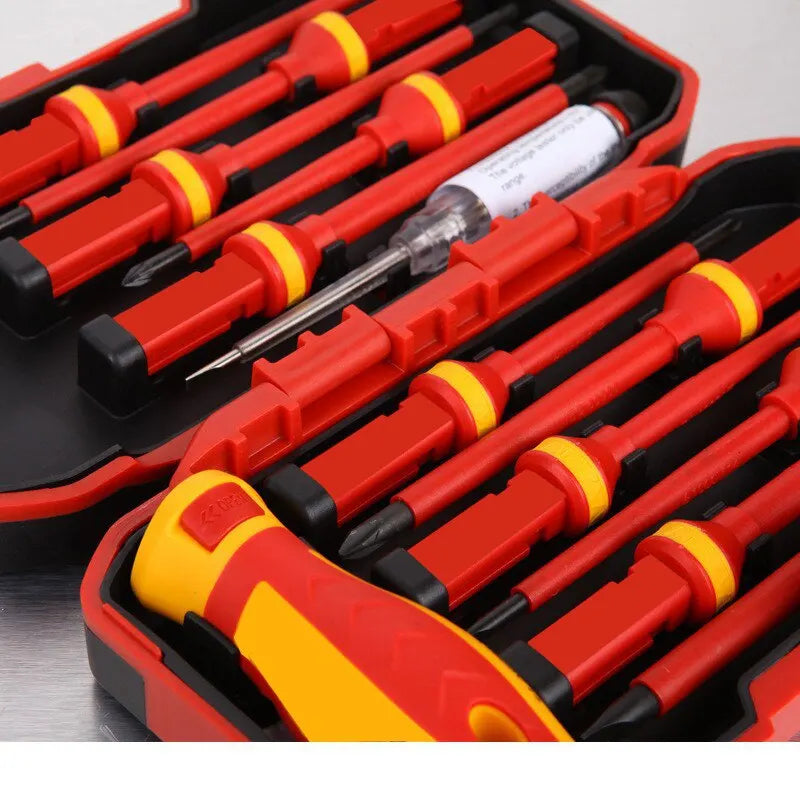 13PCS Insulated Screwdriver Household Circuit Tool Insulated Isolated