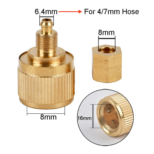 1/2 3/4"  Thread Quick Connector Brass Garden Watering Adapter Drip