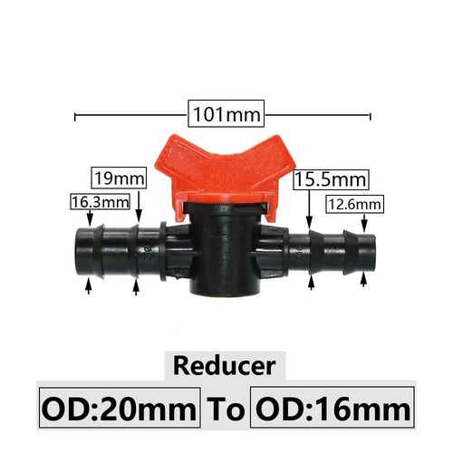 4/8/10/12/16/20/25mm Hose Barbed Mini Valve Garden Tap Barb Connectors