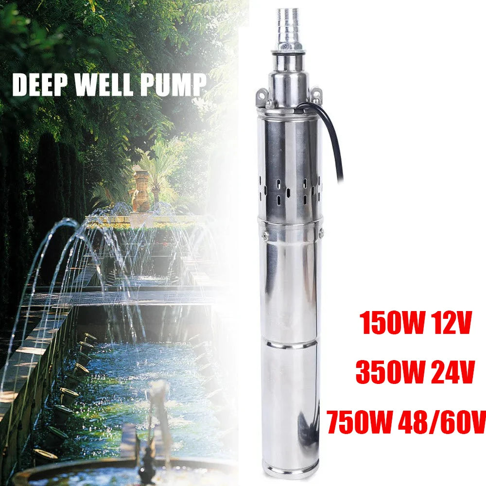 150W 350W 750W Solar Power Water Pump12V 24V 48V 60V 100M Lift Farm