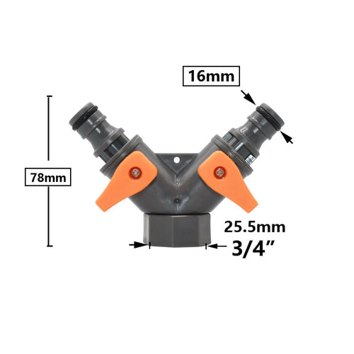 Garden Hose Quick Connector 1/2 3/4 1 Inch Pipe Coupler Stop Water