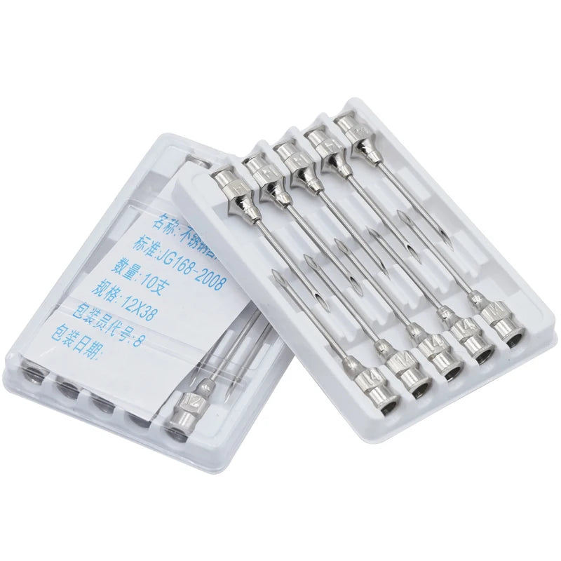 2Box/20Pcs Stainless Steel Needle for Animals Dispensing Needle