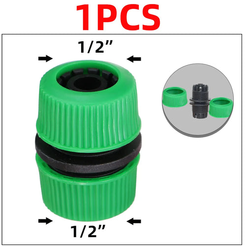 1/2" 3/4'' 1" Garden Car Hose Quick Connectors Repair Damaged Leaky