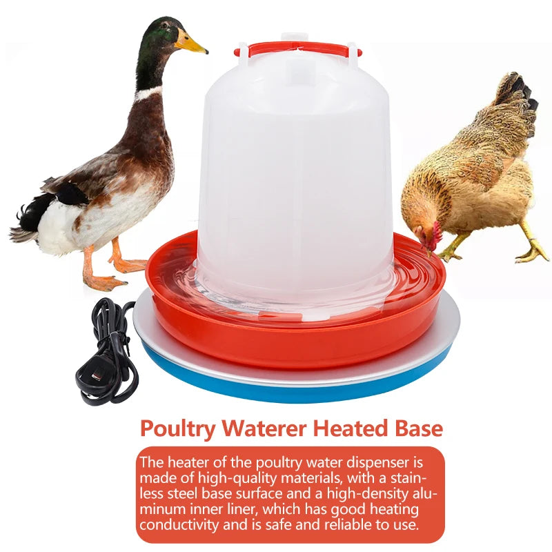 1 Pcs Poultry Drinking Water Constant Temperature Base, Safe and