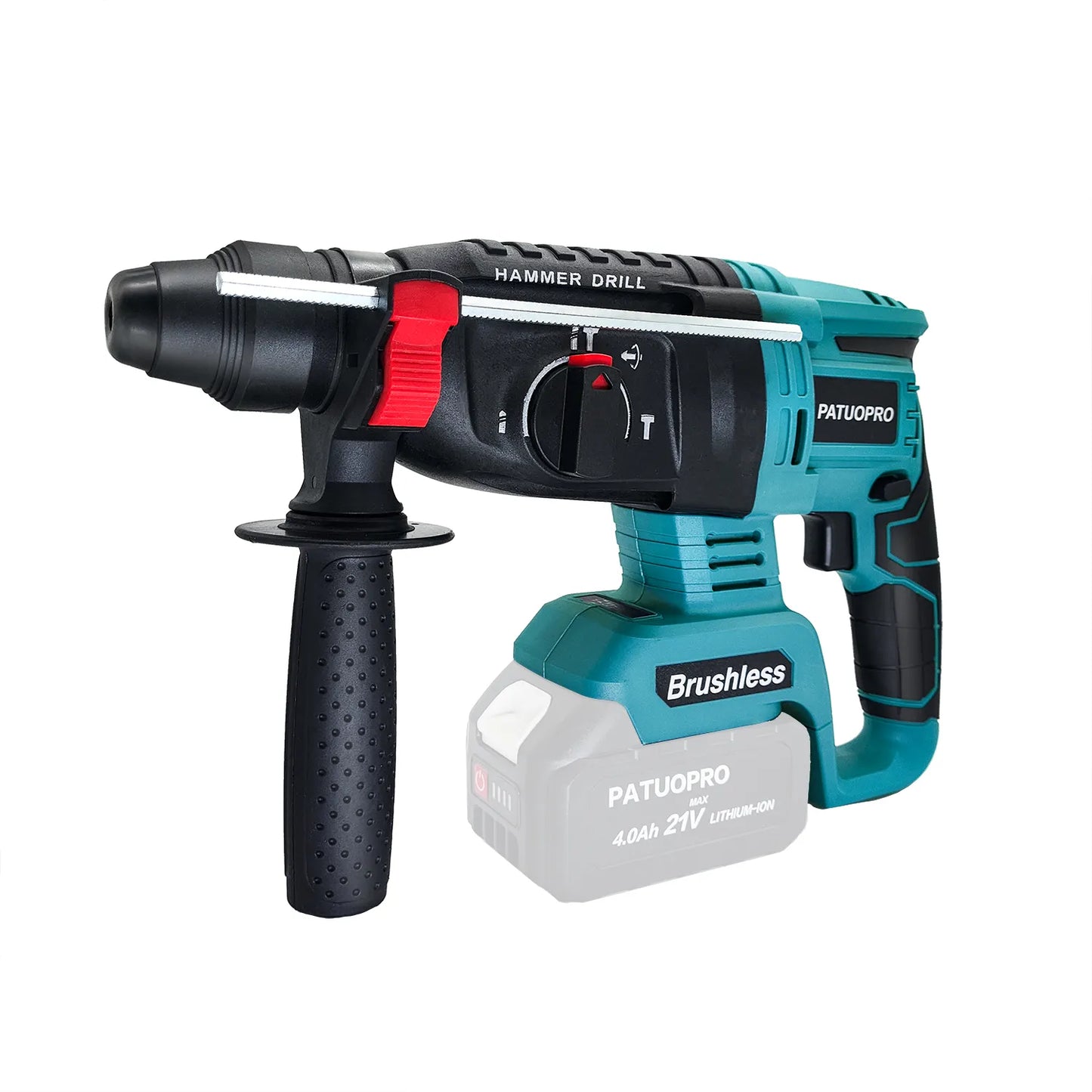 Brushless Cordless Rotary Hammer Drill 18V SDS Plus Hammer Drill 4